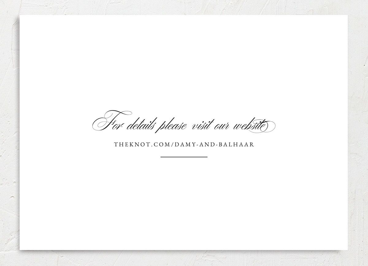 Vintage Flourish Change the Date Cards Pure White Signature