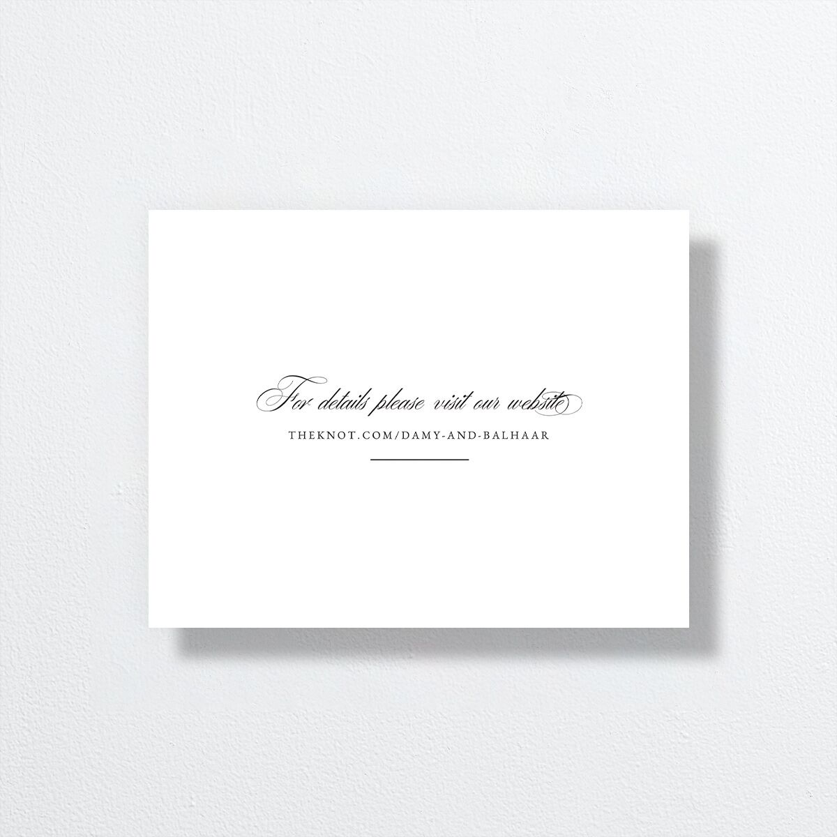 Vintage Flourish Save the Date Petite Cards Pure White Signature smooth No Standard