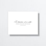 Vintage Flourish Save the Date Petite Cards Pure White Signature smooth No Standard