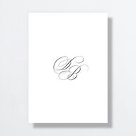 Vintage Flourish Wedding Invitations Pure White Signature No Standard