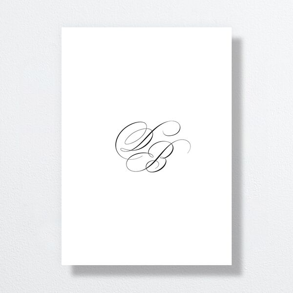 Vintage Flourish Wedding Invitations Pure White Signature No Standard