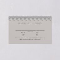 Dark Gothic Roses All-in-One Wedding Invitations Regency Signature Light Both Recipient and Return Addresses No