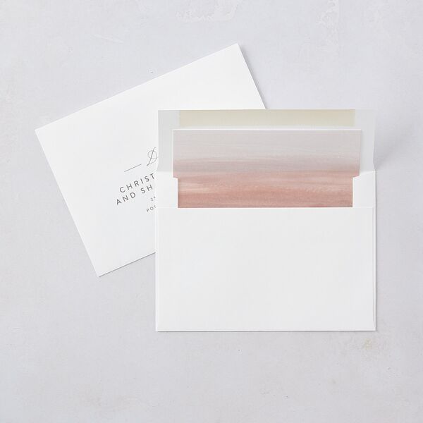 Painted Desert Wedding Invitations Dusty Rose Signature Blank No Standard