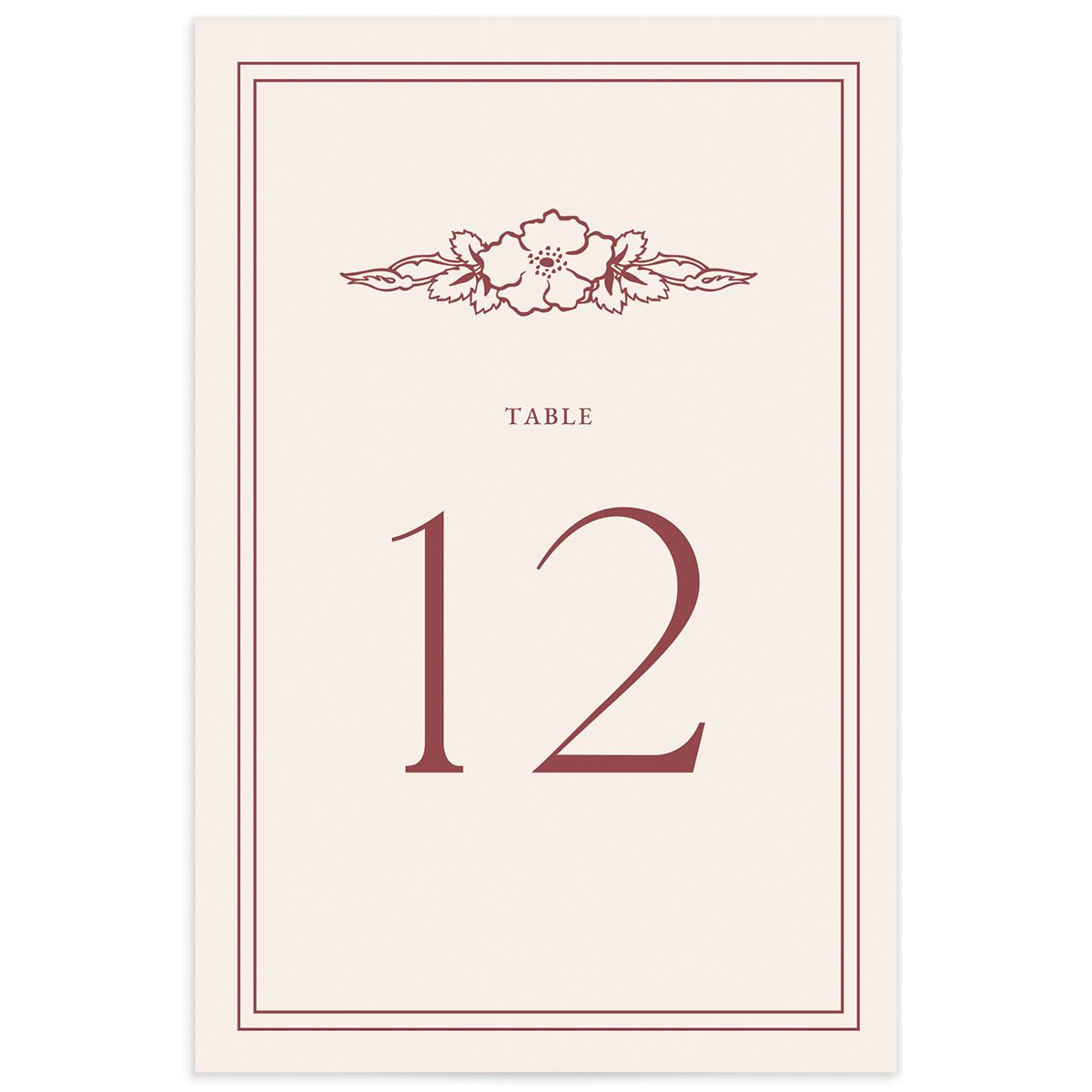 Antique Nouveau Table Numbers