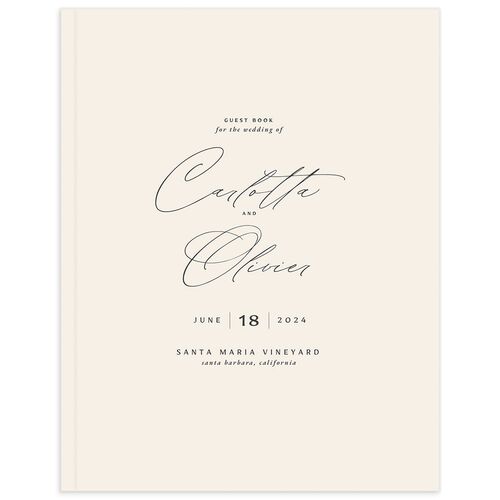 Simply Classic Wedding Guest Book - 