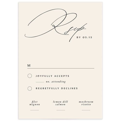 Simply Classic Wedding Response Cards - 