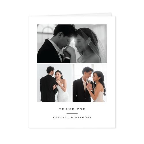 Classic Picture Series Thank You Cards Pure White