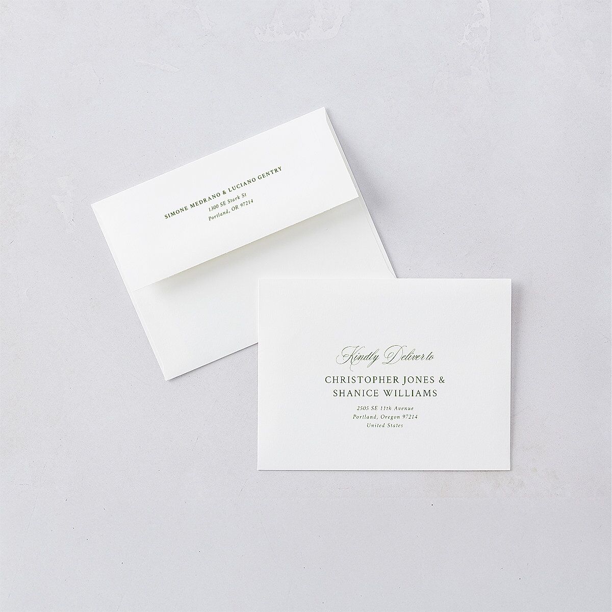 Your Own Classic Italian Venue Thank You Cards Dark Camo