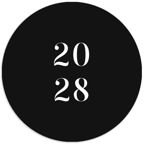 Classic Border Wedding Stickers Midnight