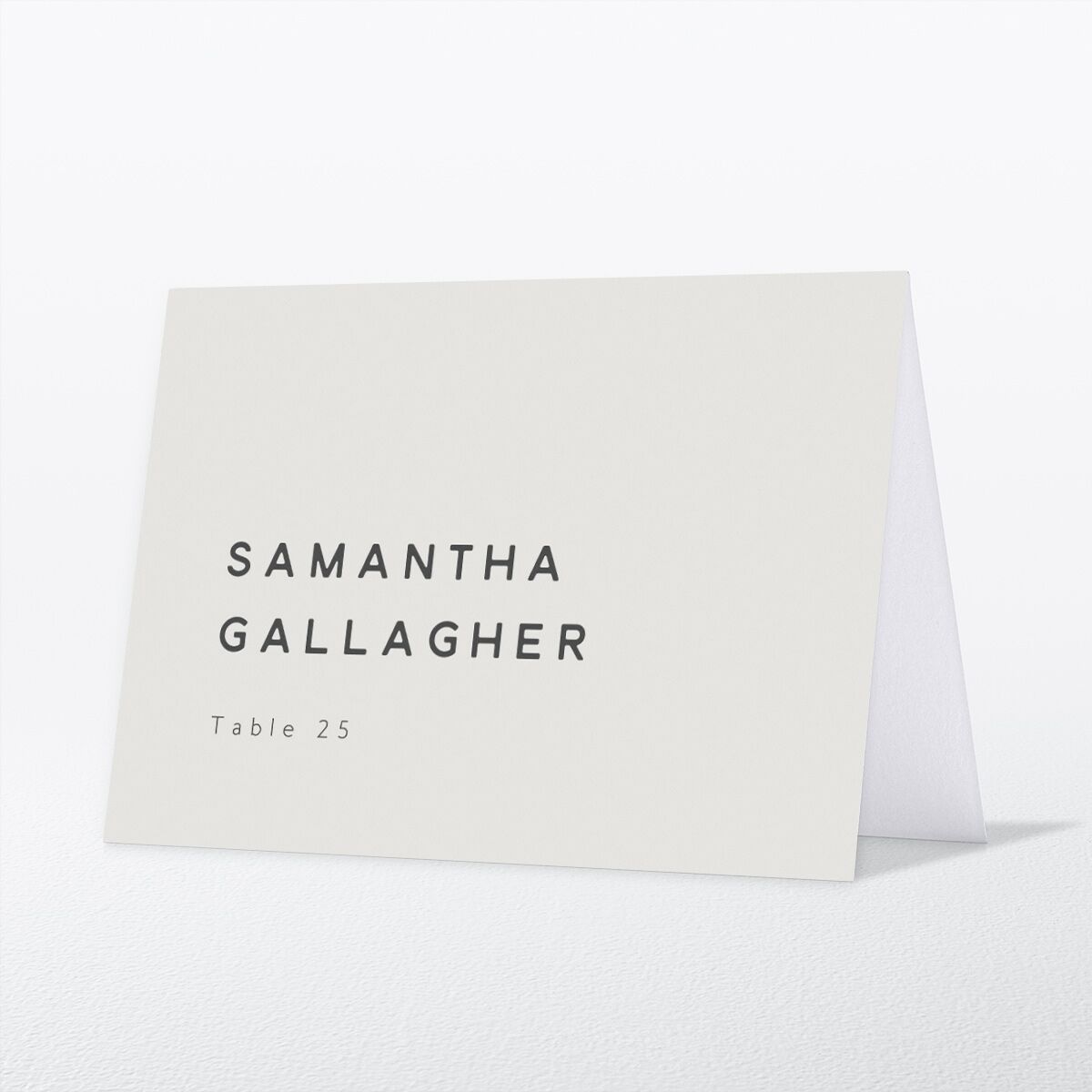 Modern Photograph Place Cards front