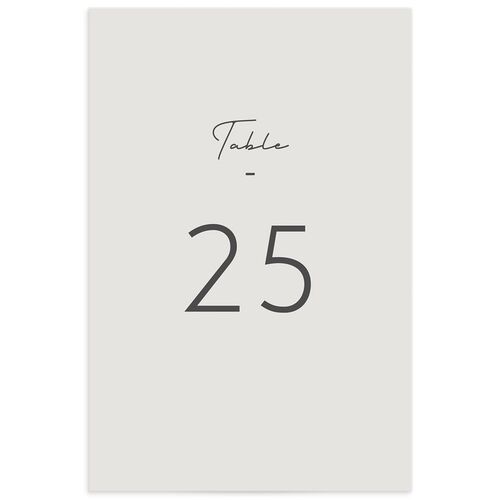 Minimalist Photography Table Numbers