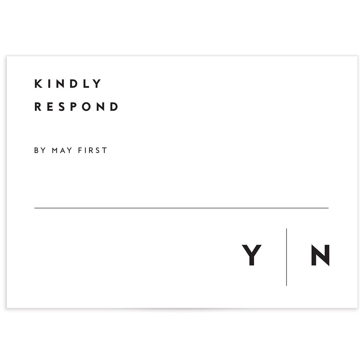 Simply Modern Wedding Response Cards