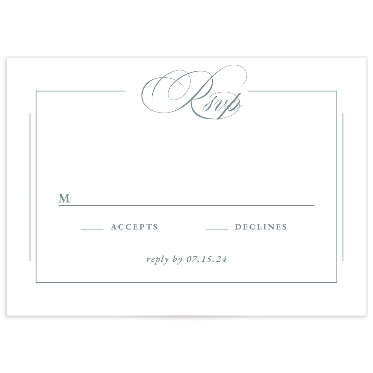 Elegant Photograph Wedding Response Cards