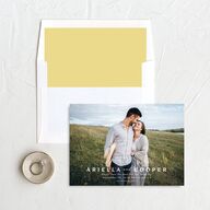 Vintage Garden Save The Date Cards Rose Gold Signature smooth No