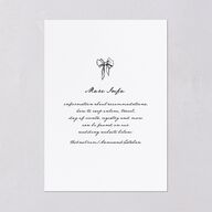 Vintage Candelabra with Bow Wedding Invitations Charcoal Signature Blank No Standard
