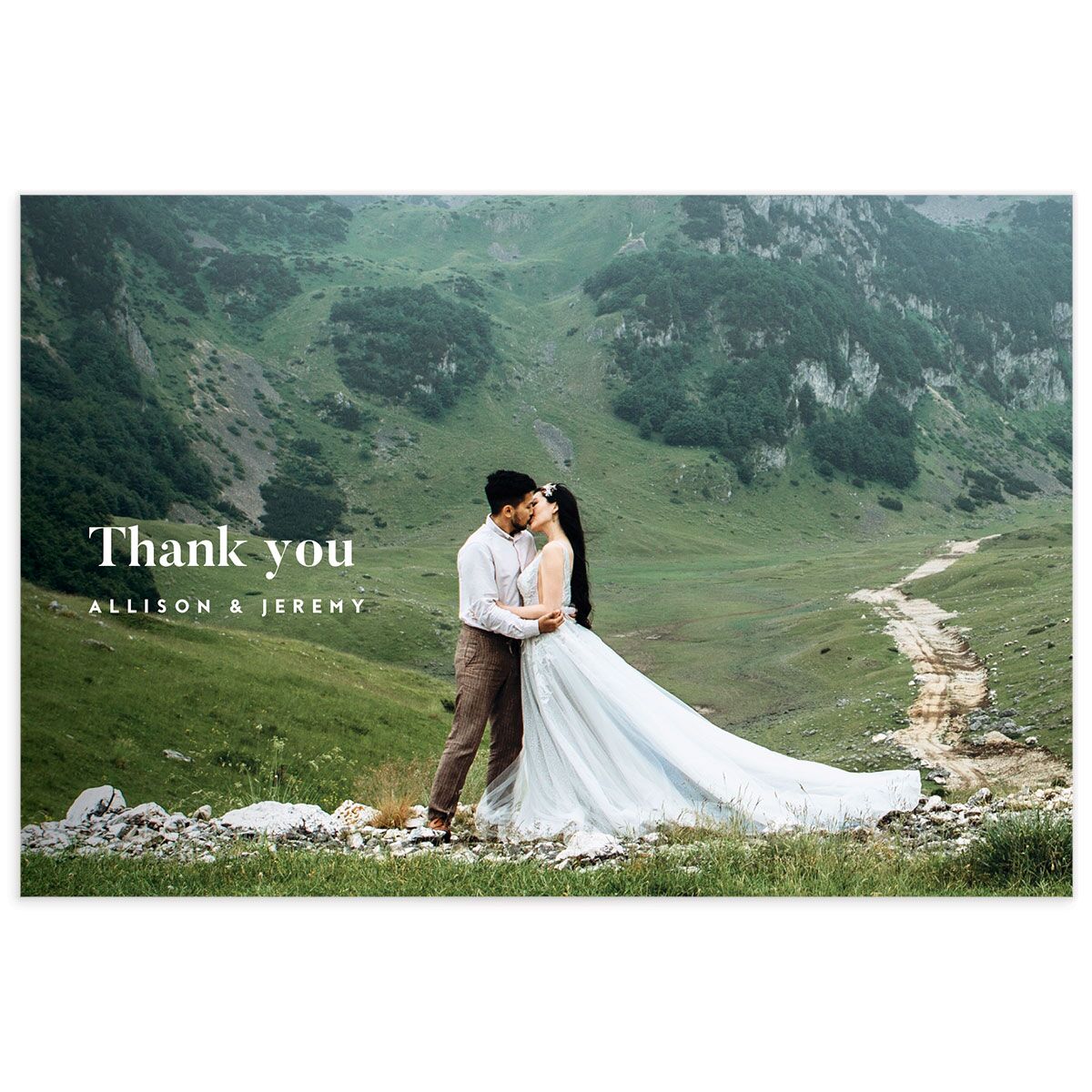 Minimal Photograph Thank You Postcards