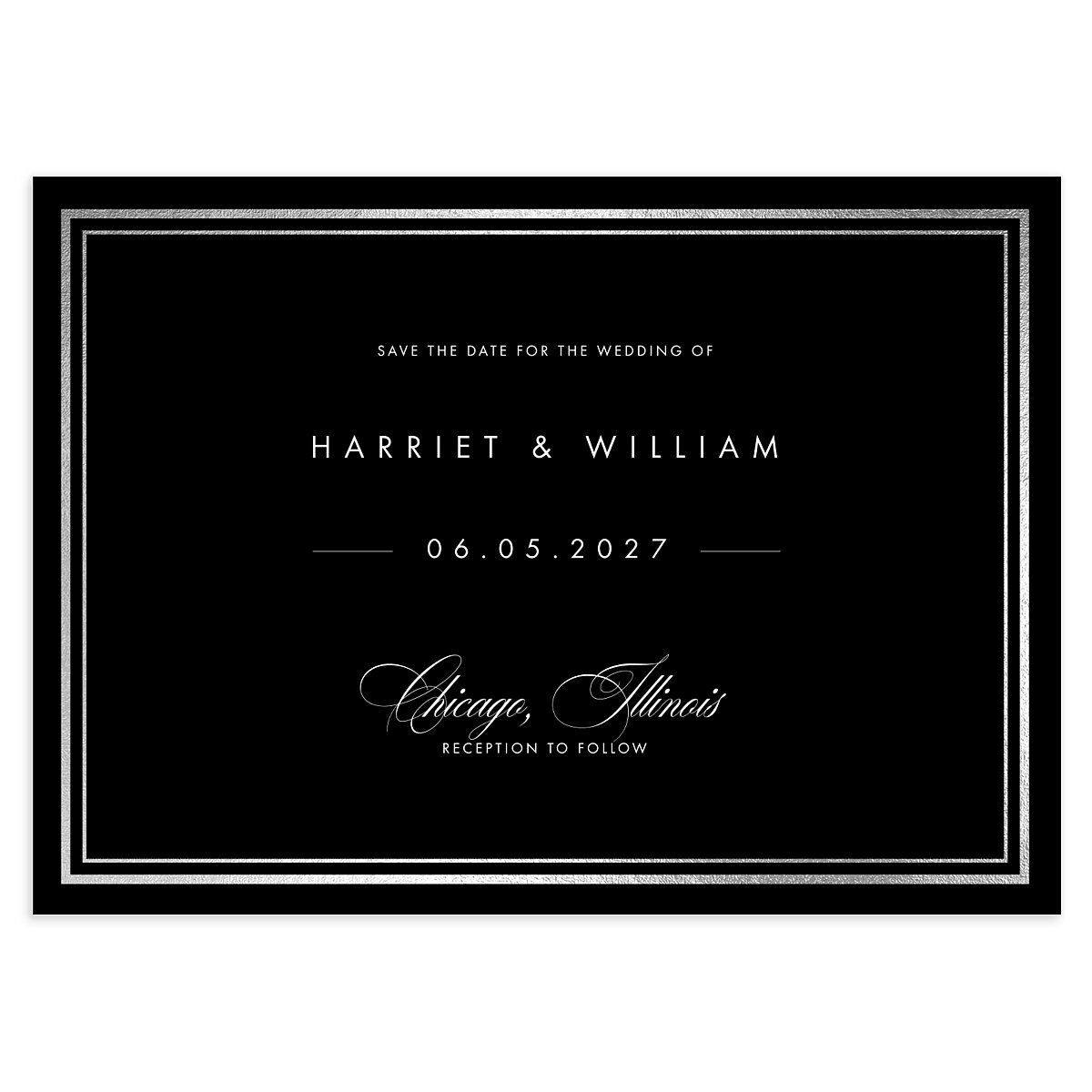 Polished Frame Save The Date Cards