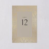 Ornate Regency Table Numbers Gold Taupe Signature