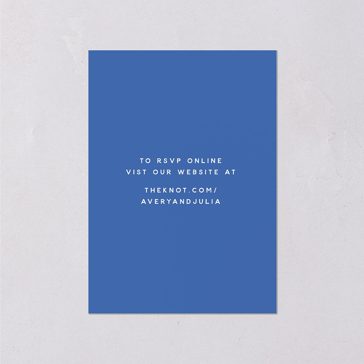 Hand Drawn Cake Wedding Response Cards French Blue Signature