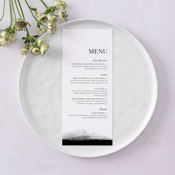 Painted Minimal Menus Midnight Signature