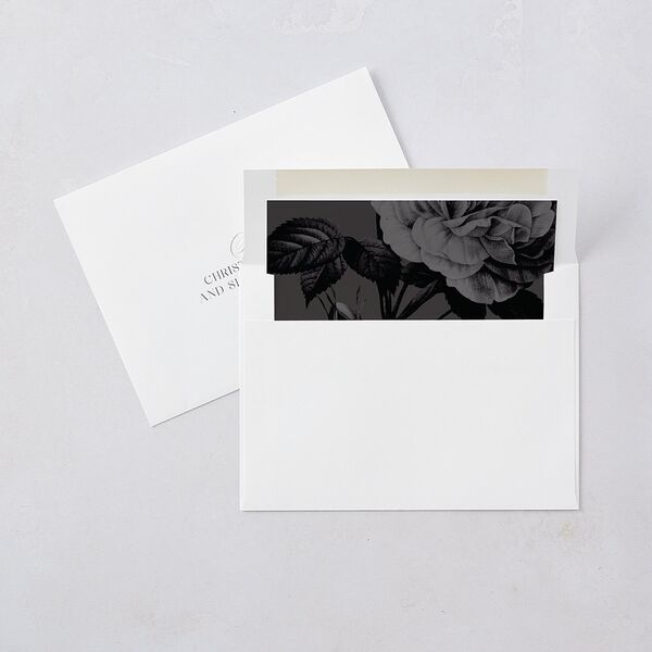 Classically Elegant Wedding Invitation Pure White Signature Blank No Standard