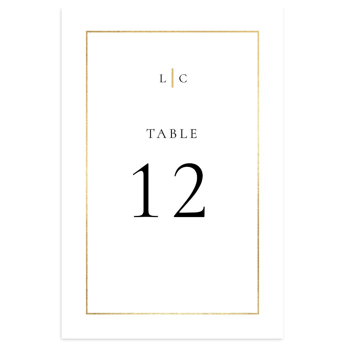 Timeless Frame Table Numbers