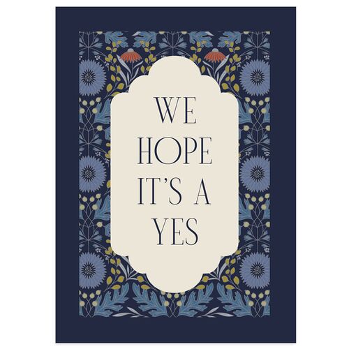 Ornate Garden Wedding Response Cards Sapphire Signature Standard