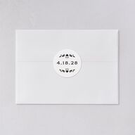 Papel Picado De Mexico Wedding Stickers Navy Circle
