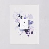 Ethereal Floral Save The Date Cards Sheer Lilac Signature smooth Blank No Standard
