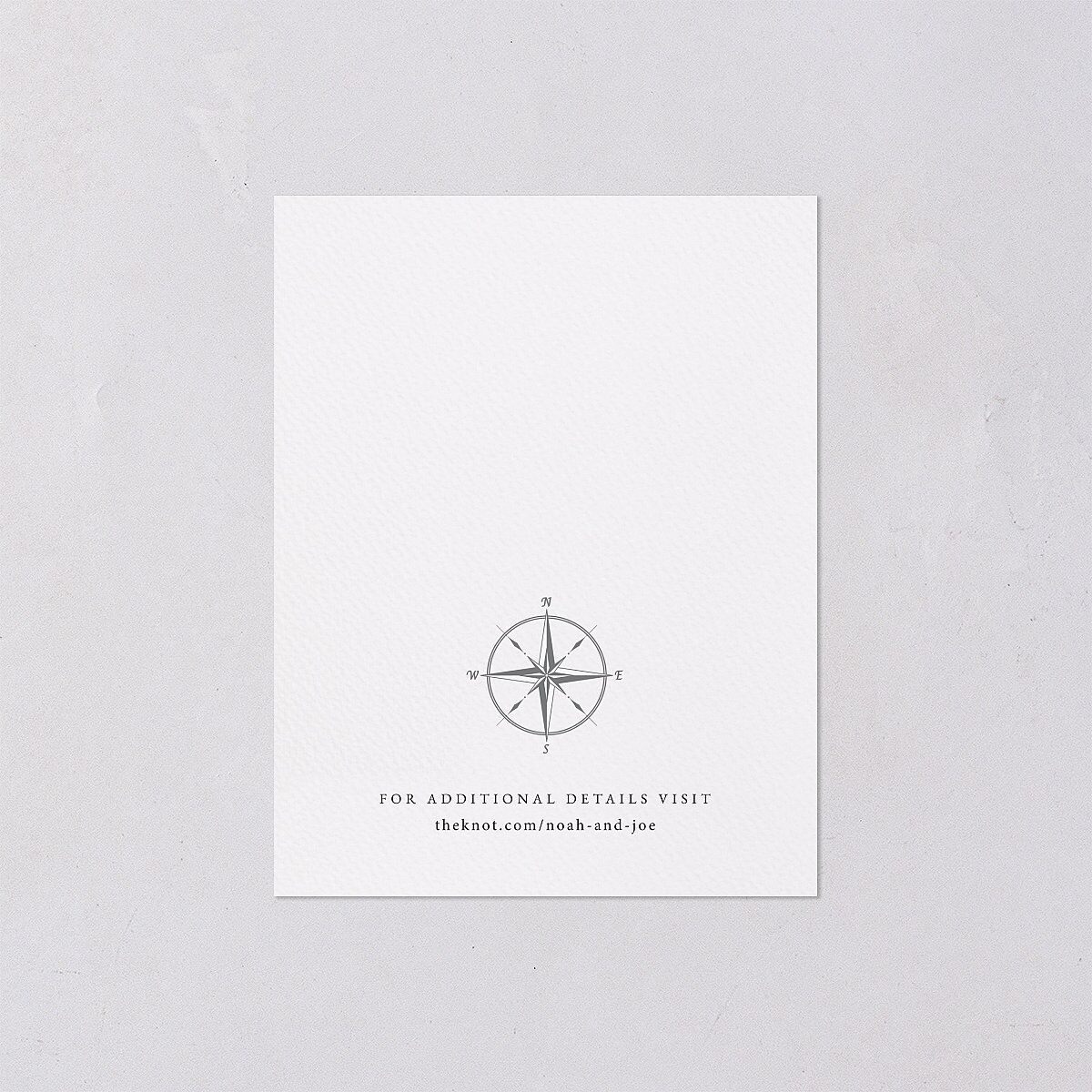Formal Nautical Save the Date Petite Cards Midnight Signature smooth Blank No Standard