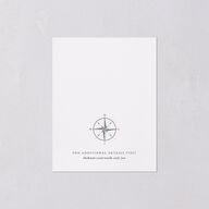 Formal Nautical Save the Date Petite Cards Midnight Signature smooth Blank No Standard