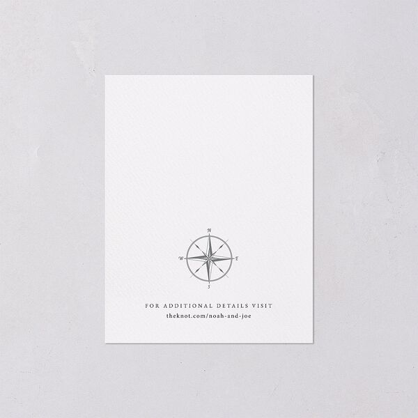 Formal Nautical Save the Date Petite Cards Midnight Signature smooth Blank No Standard