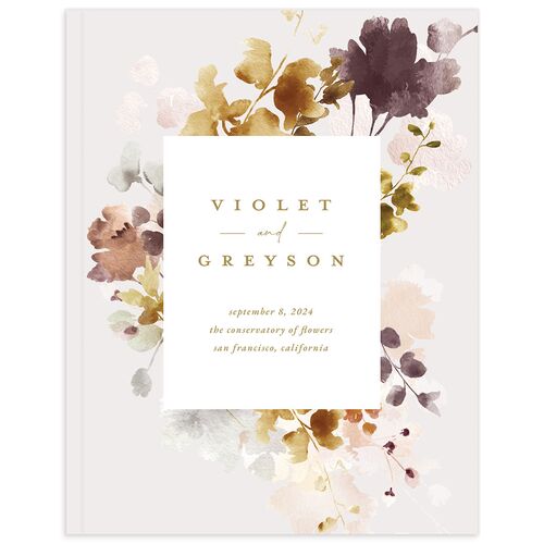 Ethereal Floral Wedding Guest Book Dijon