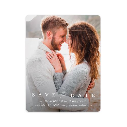 Ethereal Floral Save The Date Magnets