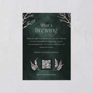 Crystal Forest Wedding Enclosure Cards Hunter Green Signature Standard