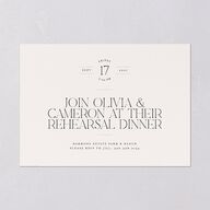 Photo Arch Rehearsal Dinner Invitations Taupe Signature Blank Standard