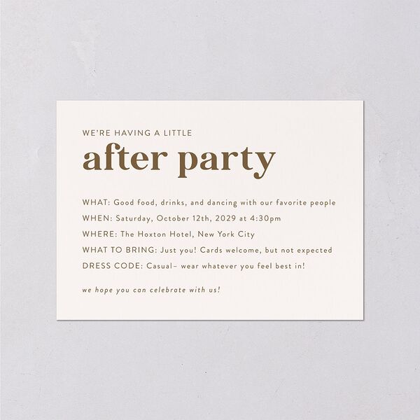 Photo Elopement Wedding Enclosure Cards Linen Signature Standard