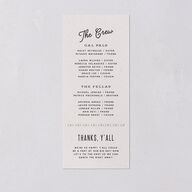 Western I Do BBQ Wedding Programs Taupe Signature