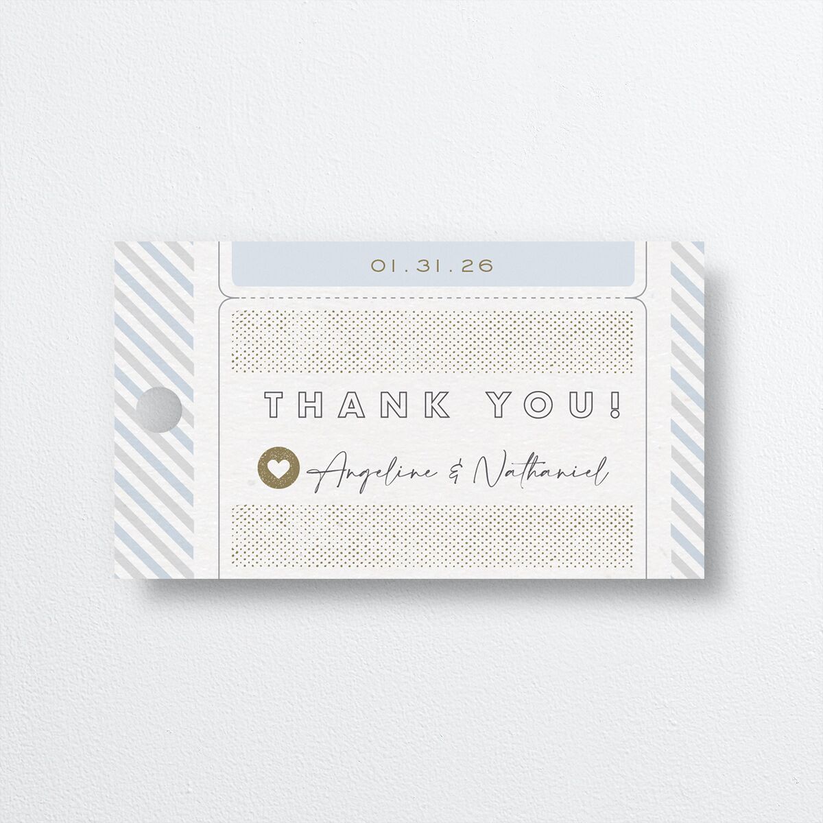 Vintage Boarding Pass Favor Gift Tags front
