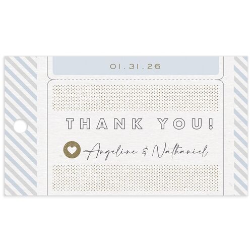 Vintage Boarding Pass Favor Gift Tags - 