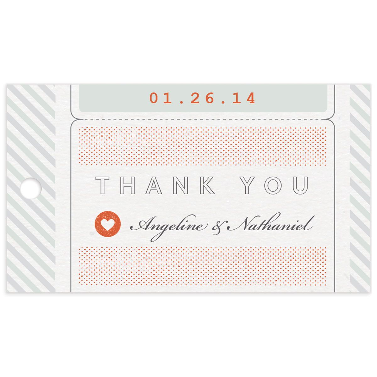 Classic Boarding Pass Favor Gift Tags