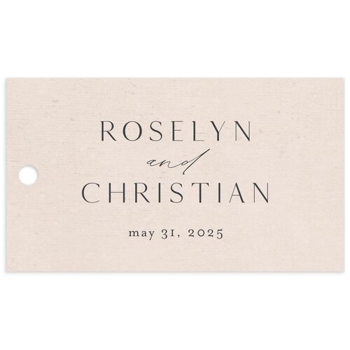 Charcoal Florals Favor Gift Tags - 