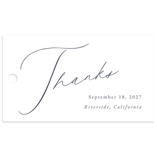 Simply Devoted Favor Gift Tags Midnight Navy Signature