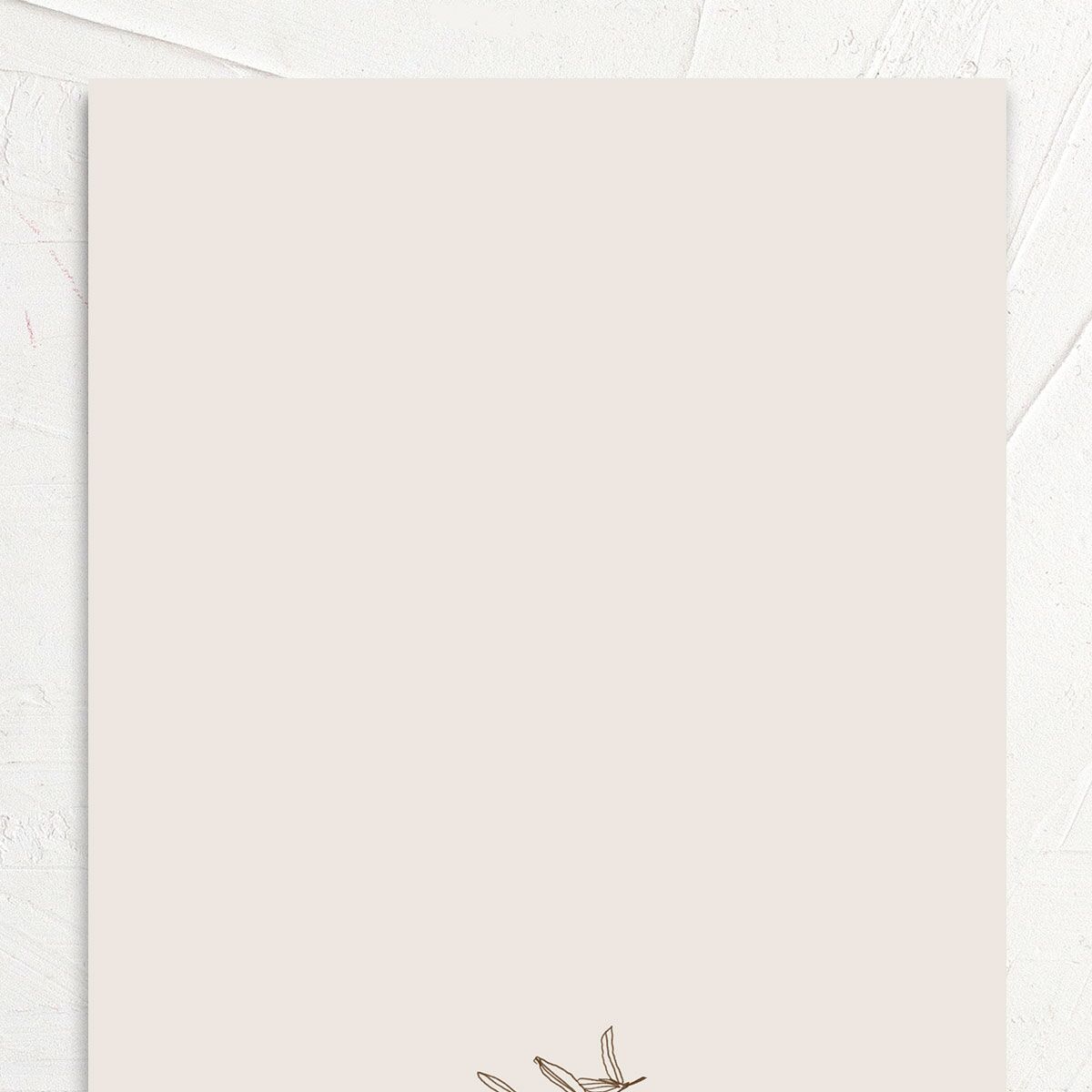 Mediterranean Olive Wedding Invitations Champagne Signature No