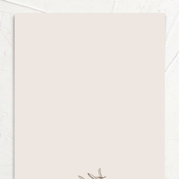 Mediterranean Olive Wedding Invitations Champagne Signature No