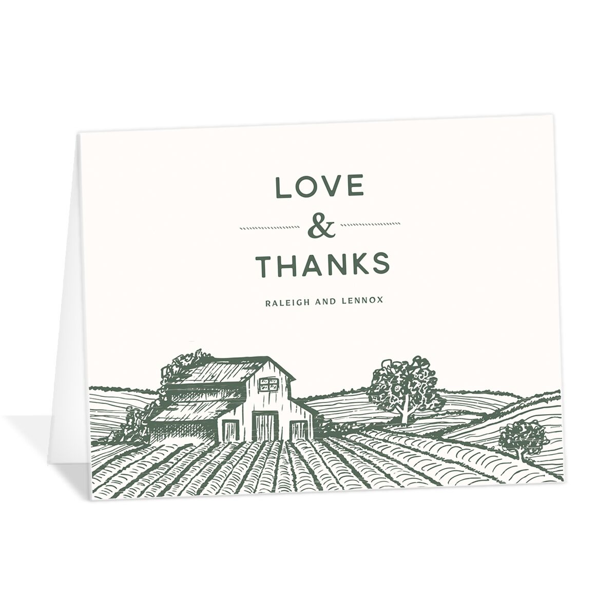 Country Farm Thank You Cards