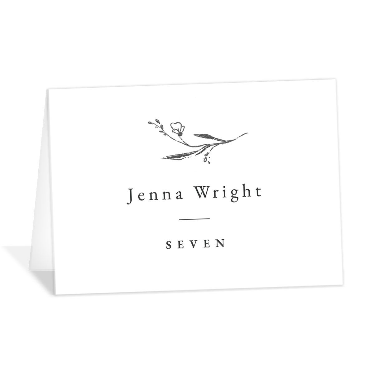 Illustrated Vines Place Cards