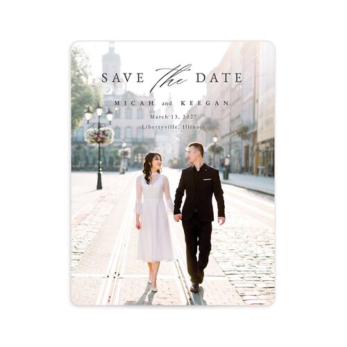 Illustrated Vines Save The Date Magnets - 