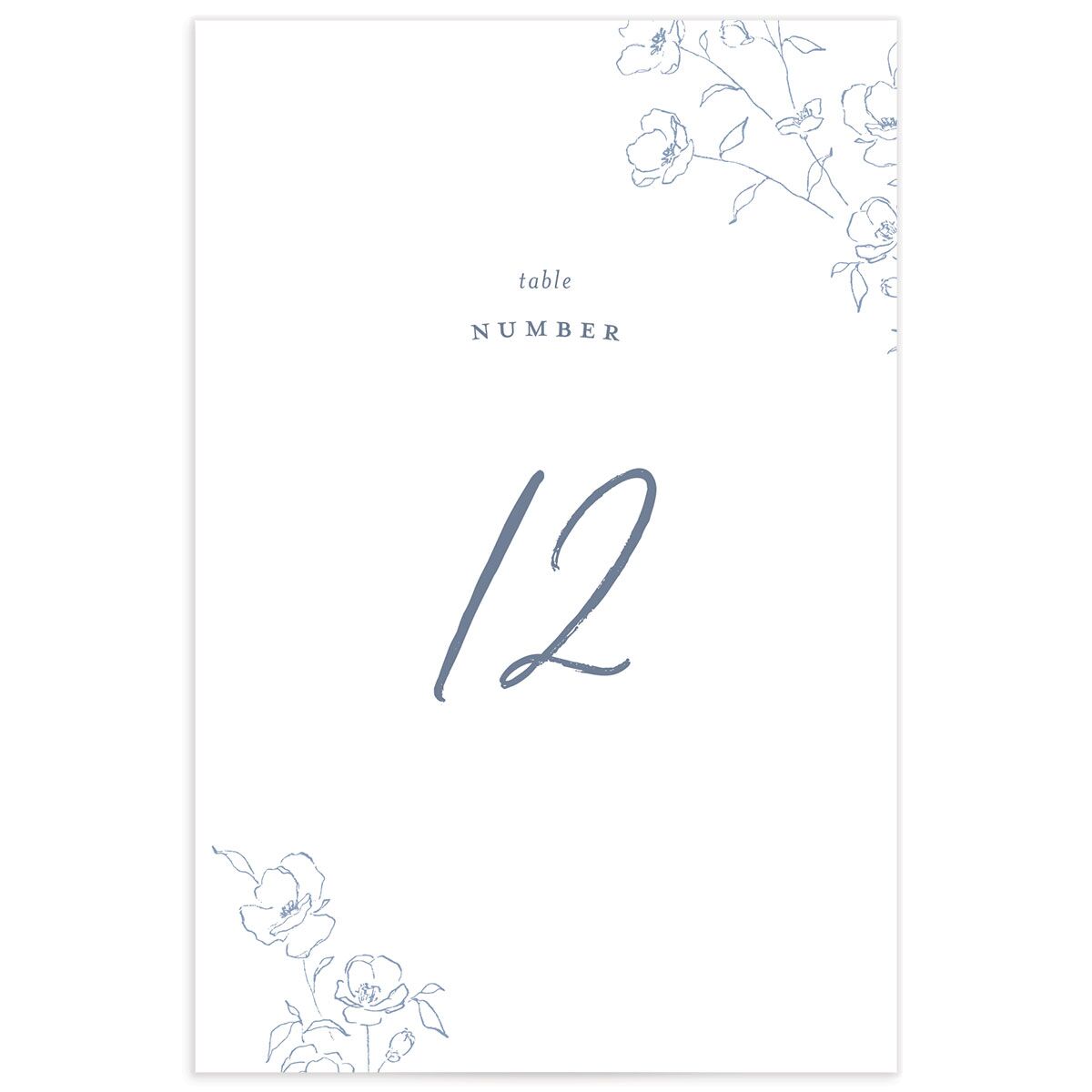 Floral Adornment Table Numbers