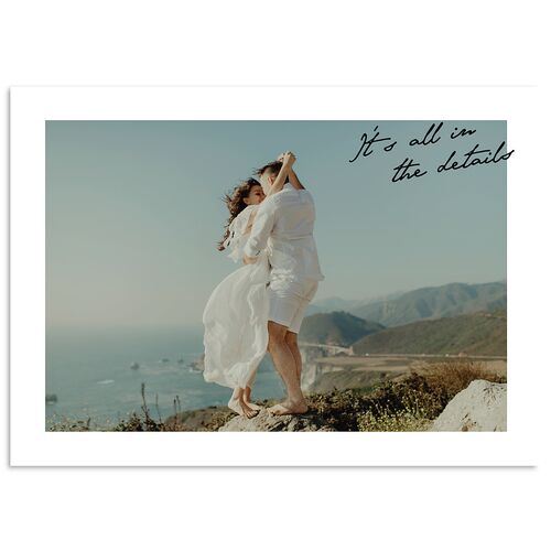 Vintage Film Photo Wedding Enclosure Cards Licorice Signature Standard